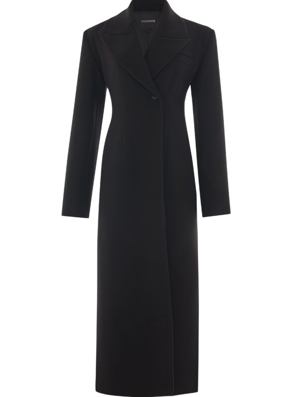 Siyah Uzun Yün Kaban